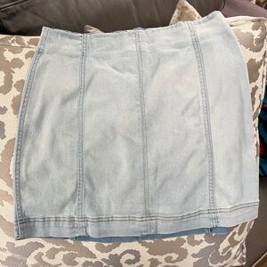 Denim mini skirt